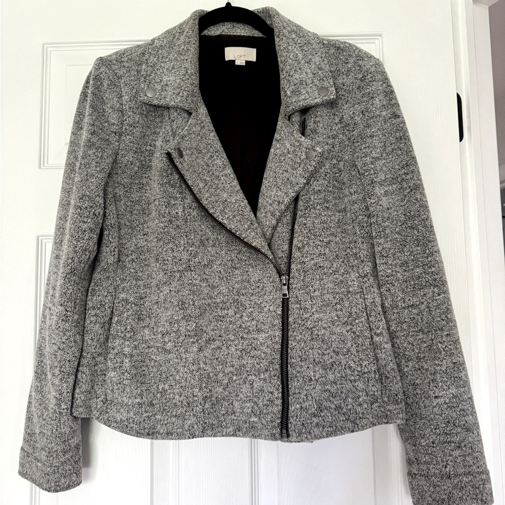 LOFT Gray Blazer Jacket